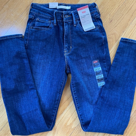 Levi's Women's 721 High-Rise Stretch Skinny Jeans Size 25 - Picture 5 of 8